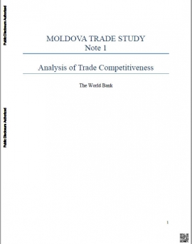 Moldova Trade Study: Note 1. Analysis of Trade ...